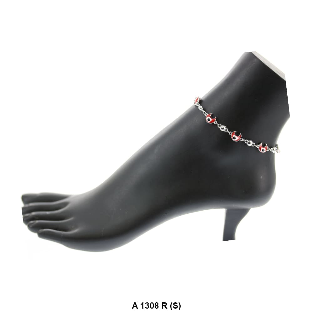 Moon Evil Eye Anklet A 1308 R (S)