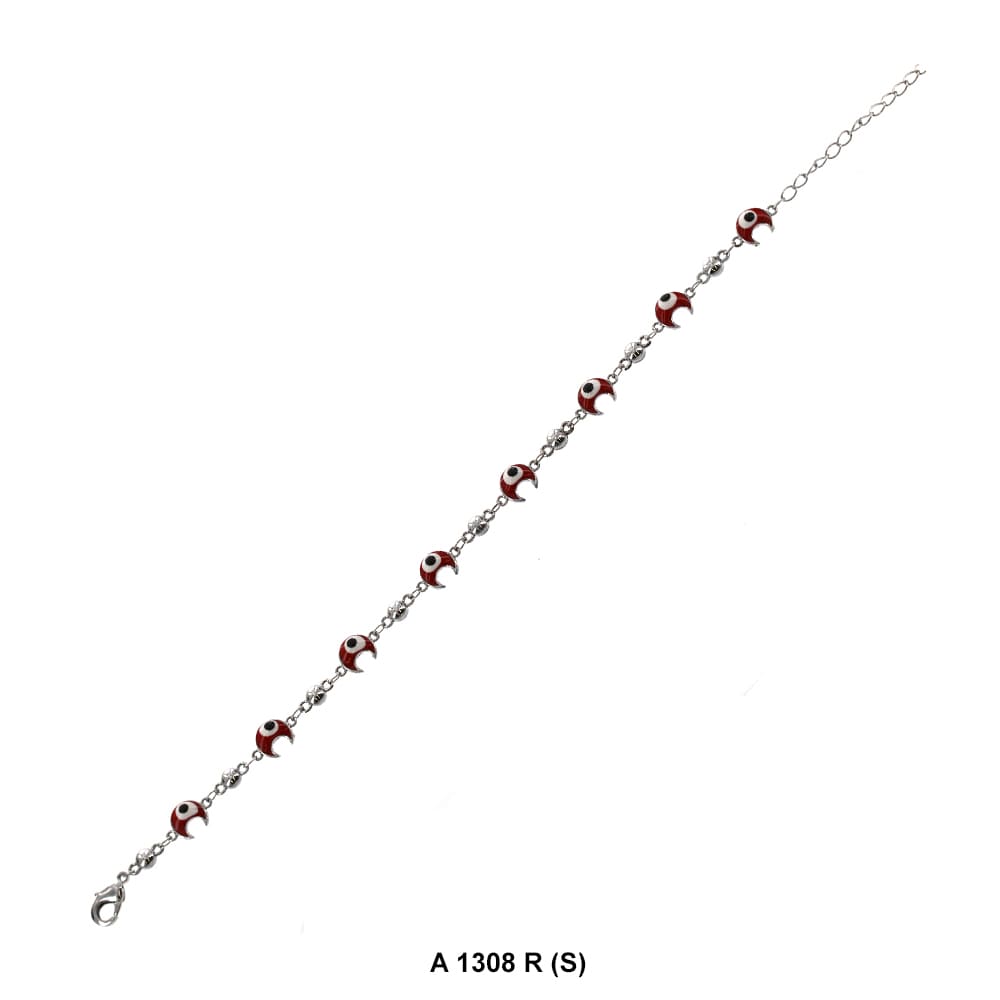 Moon Evil Eye Anklet A 1308 R (S)