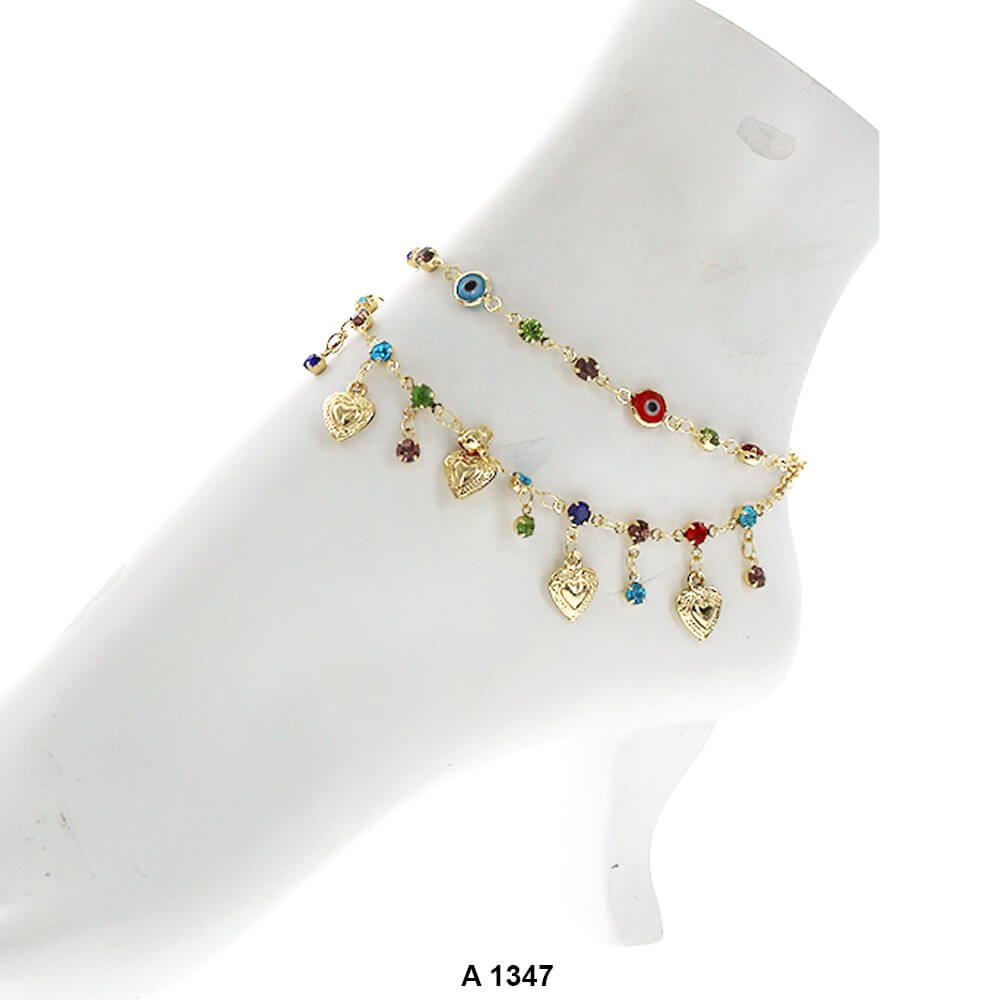 Heart Anklets A 1347