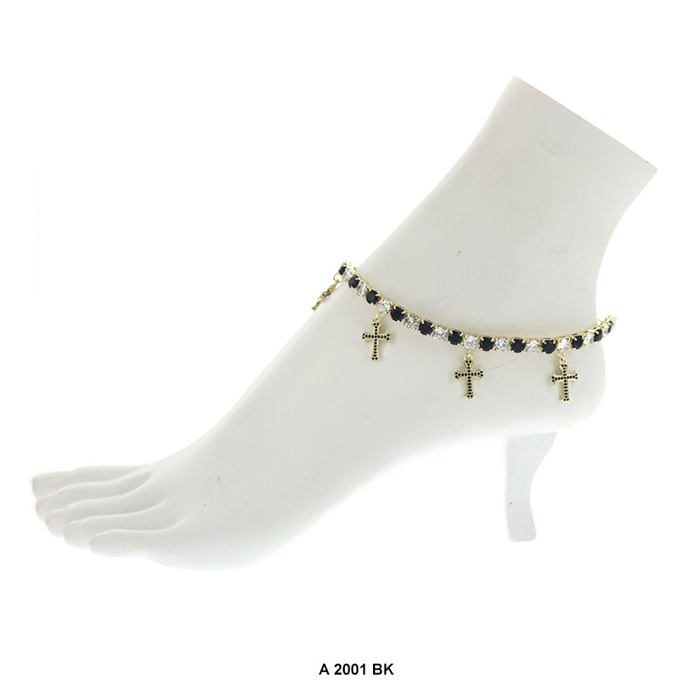 Cross Charm Anklets A 2001 BK