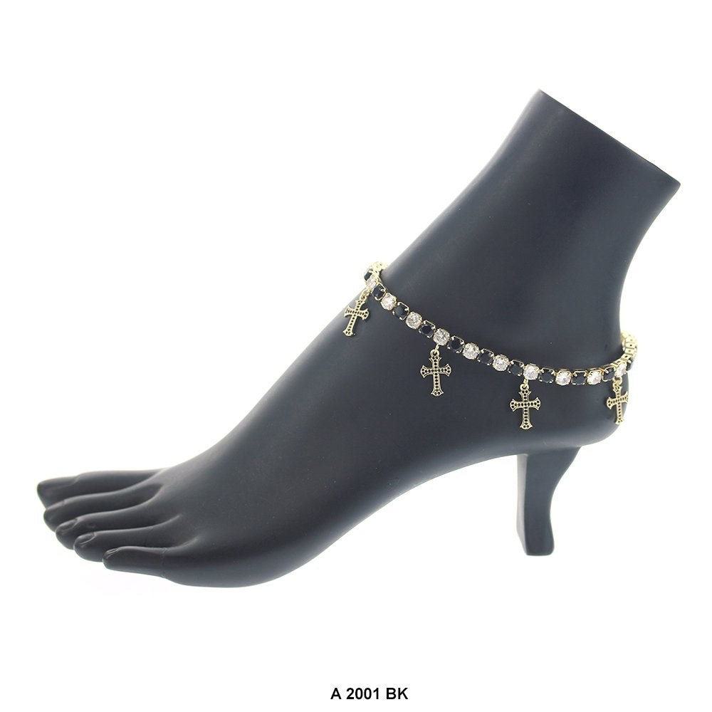 Cross Charm Anklets A 2001 BK