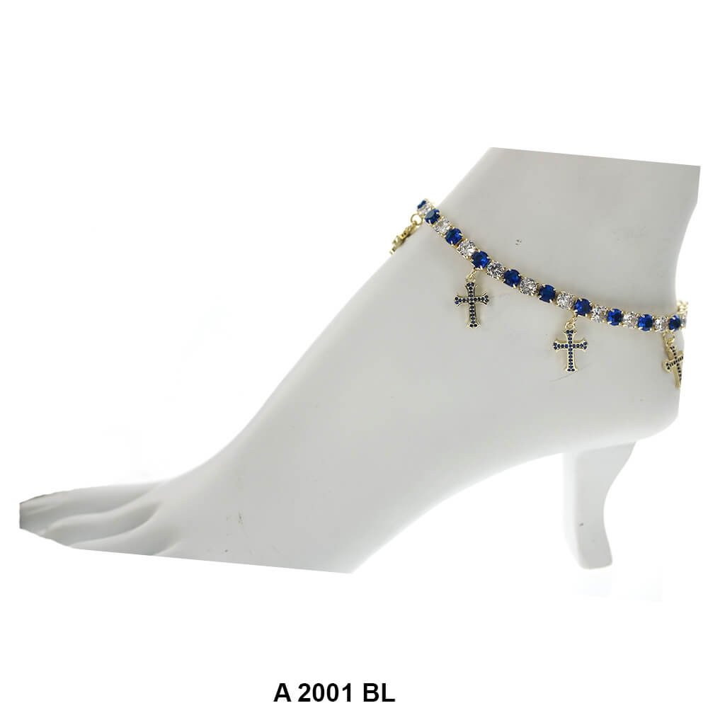 Cross Charm Anklets A 2001 BL