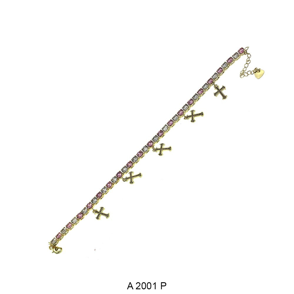 Cross Charm Anklets A 2001 P