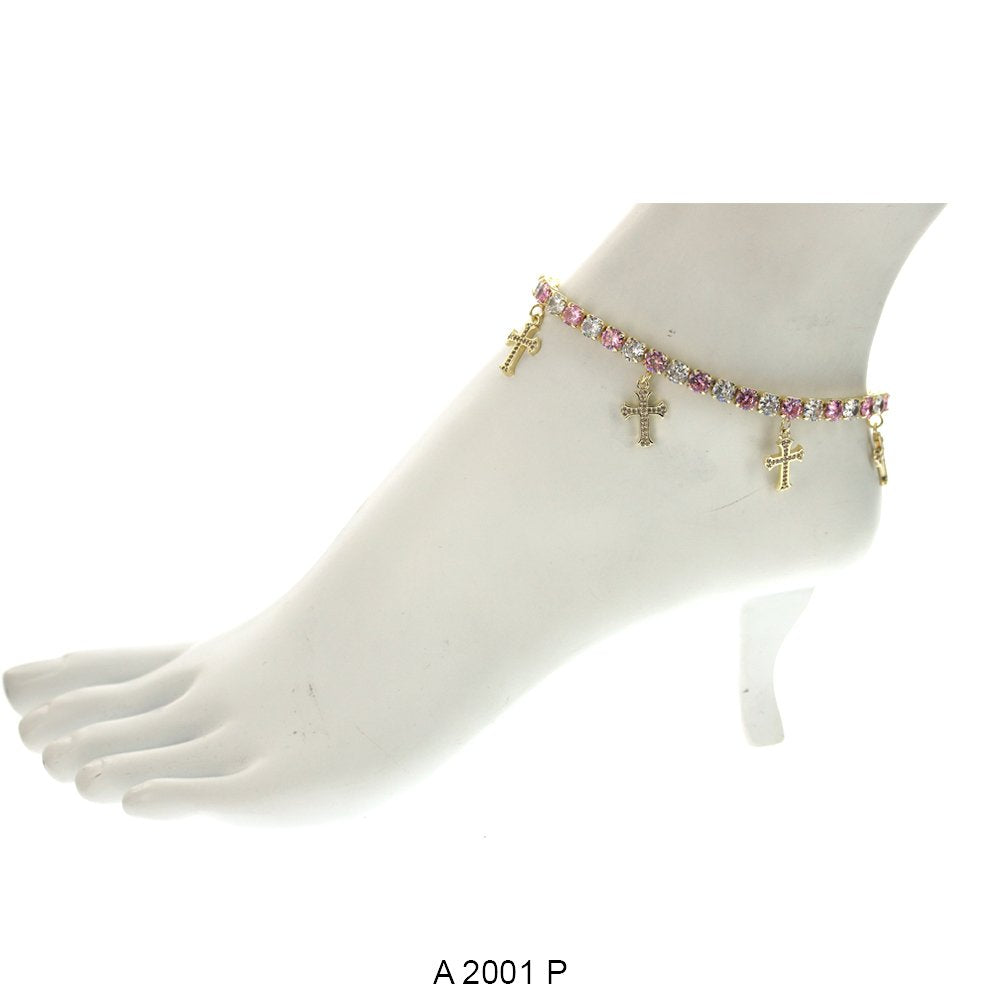 Cross Charm Anklets A 2001 P