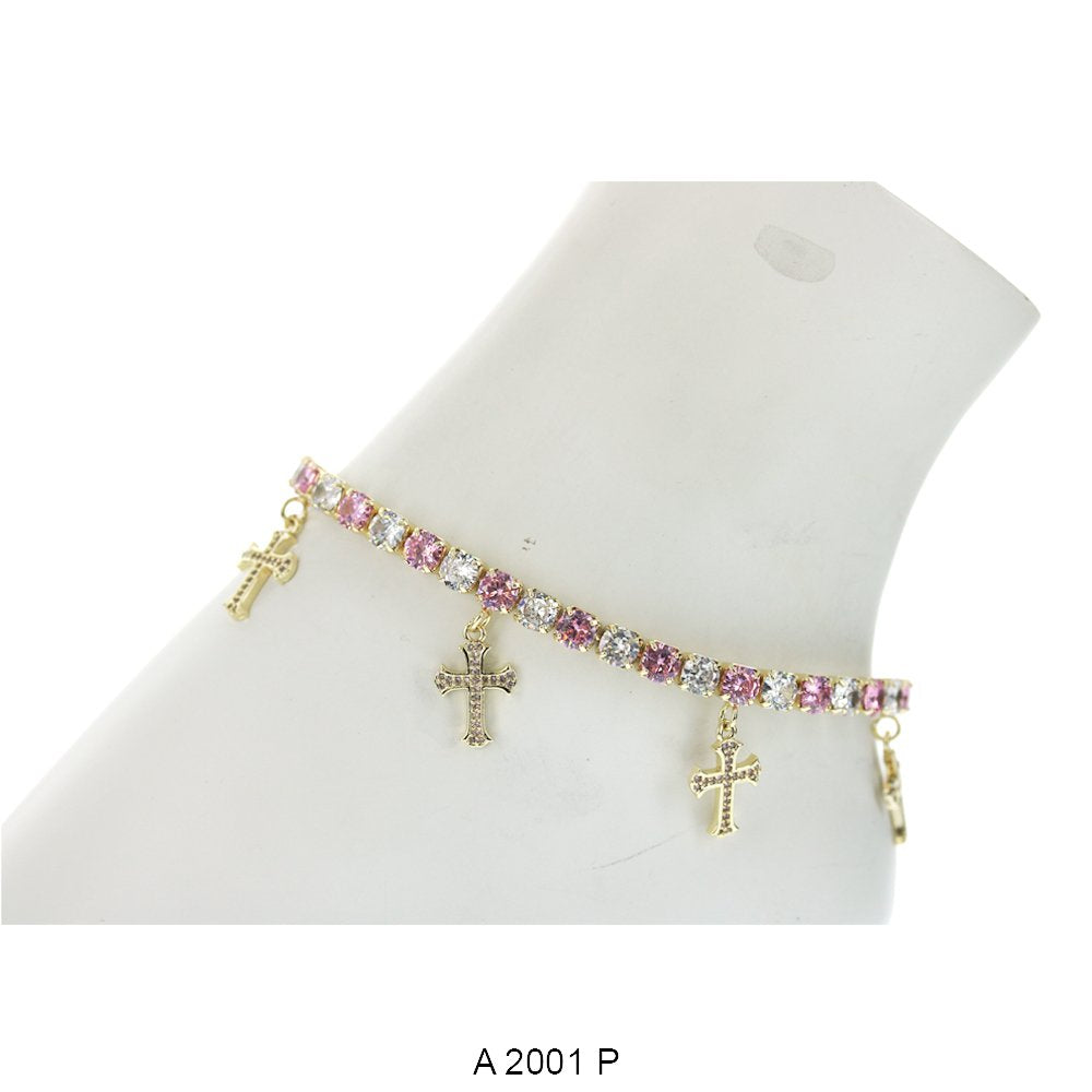 Cross Charm Anklets A 2001 P