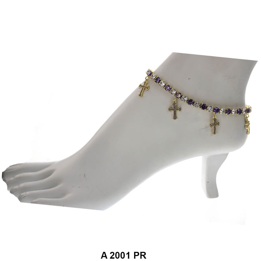 Cross Charm Anklets A 2001 PR