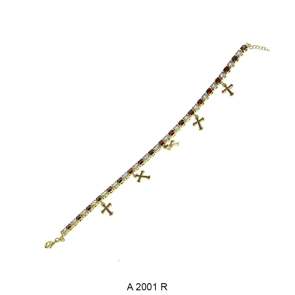 Cross Charm Anklets A 2001 R