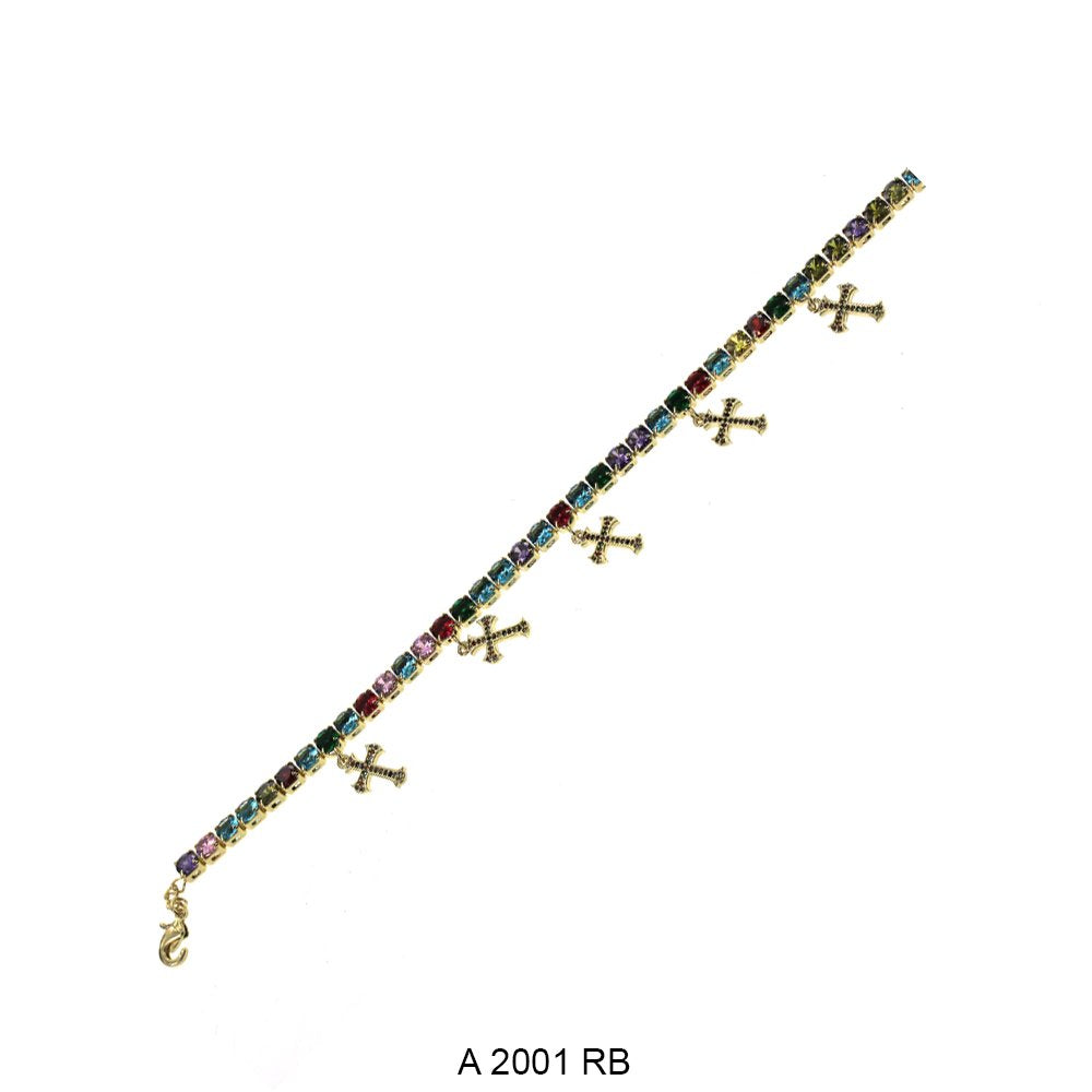 Cross Charm Anklets A 2001 RB