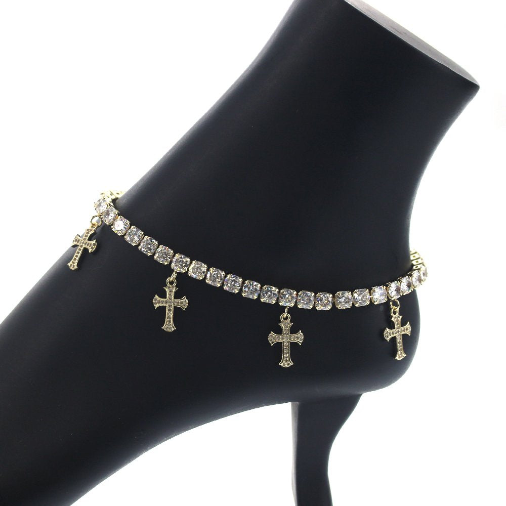 Cross Charm Anklets A 2001 W