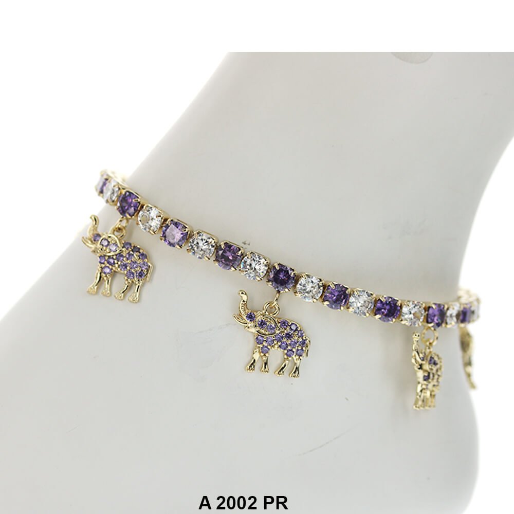 Elephant Charm Anklets A 2002 PR