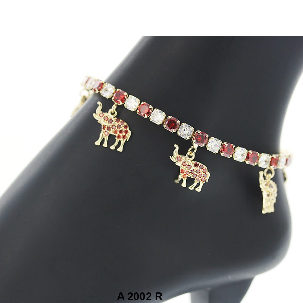 Elephant Charm Anklets A 2002 R