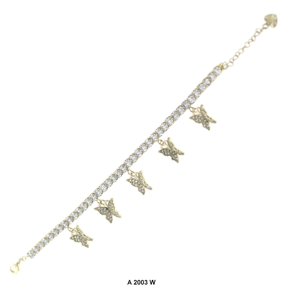 Butterfly Charm Anklets A 2003 W