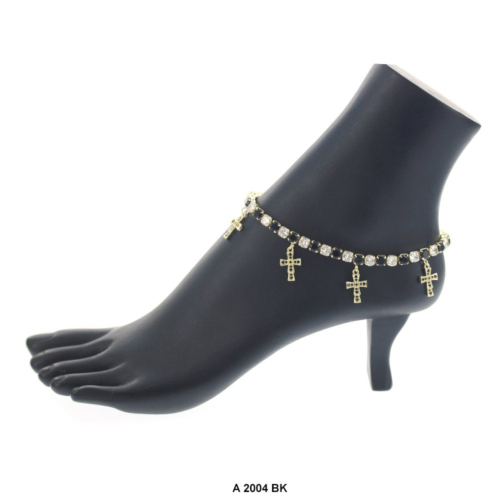 Cross Charm Anklets A 2004 BK