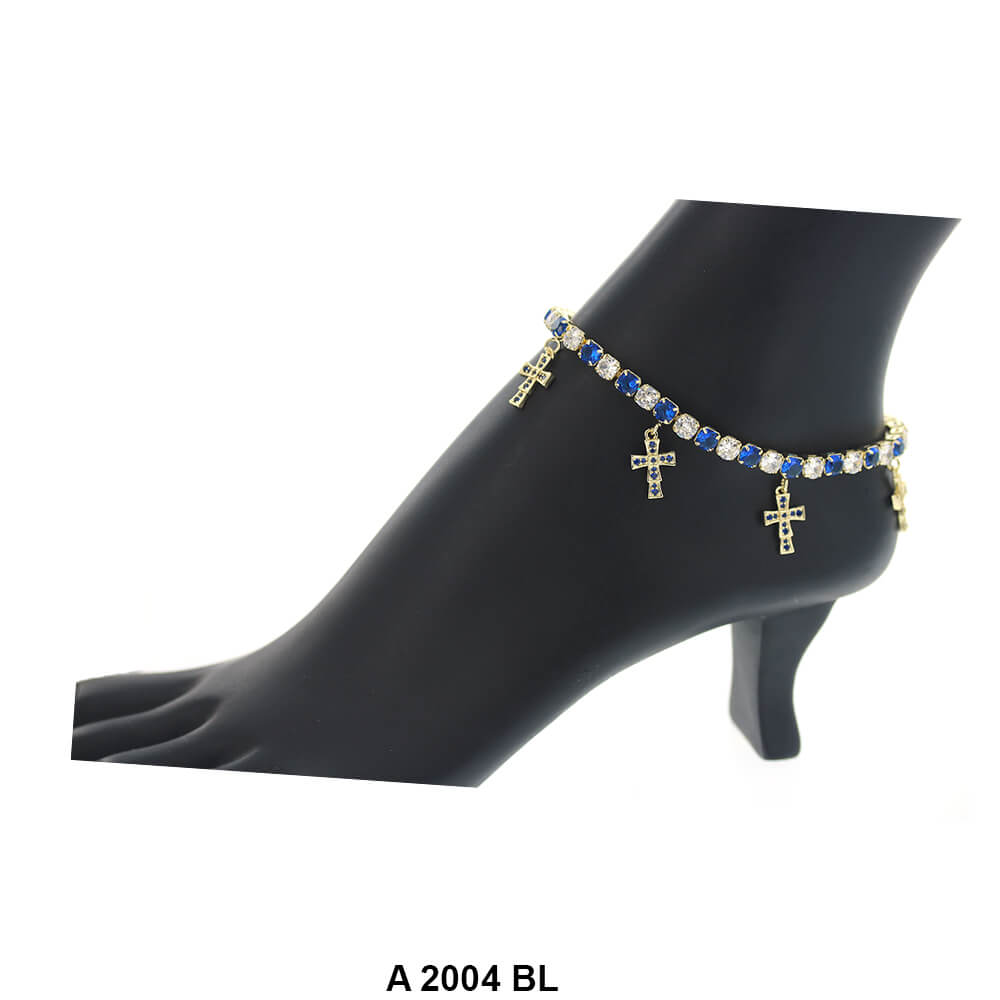 Cross Charm Anklets A 2004 BL