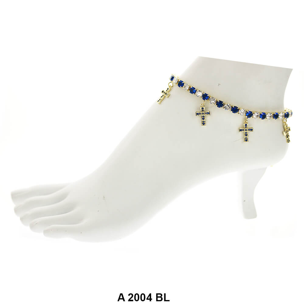 Cross Charm Anklets A 2004 BL