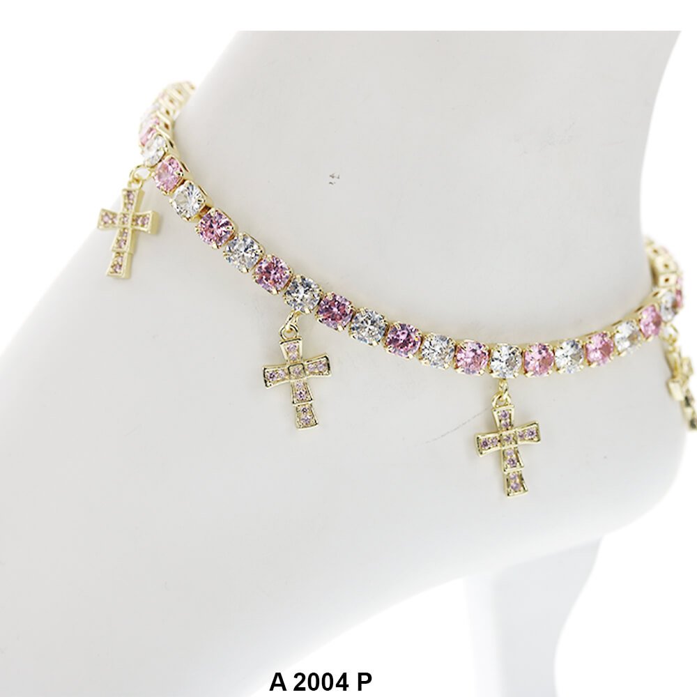 Cross Charm Anklets A 2004 P