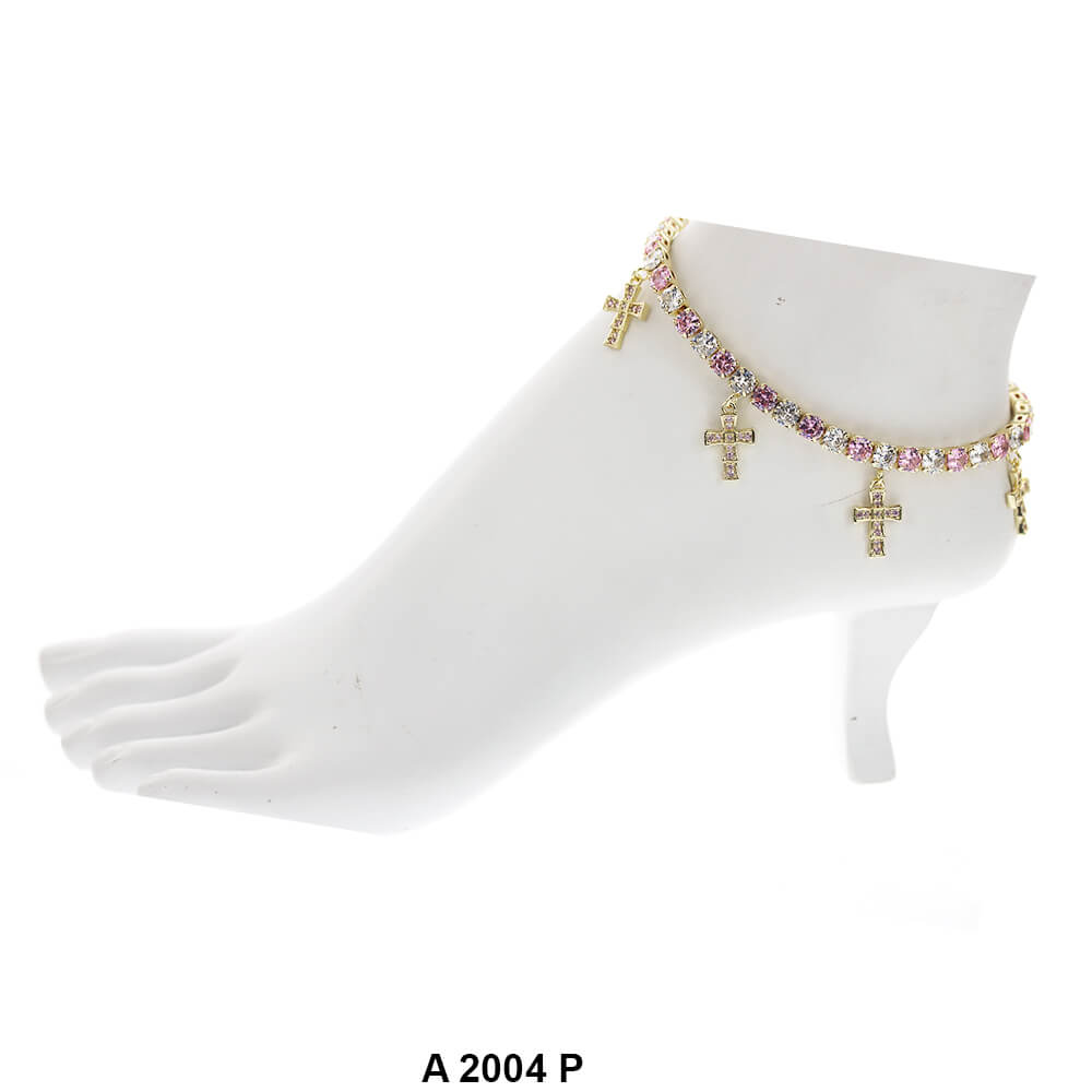 Cross Charm Anklets A 2004 P