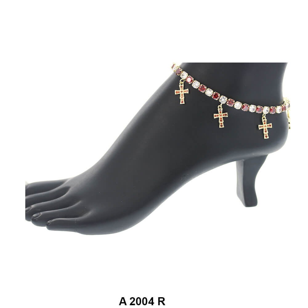 Cross Charm Anklets A 2004 R