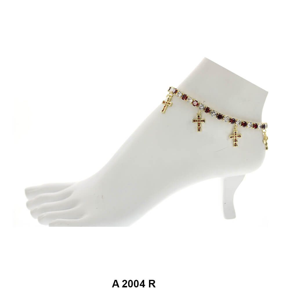 Cross Charm Anklets A 2004 R