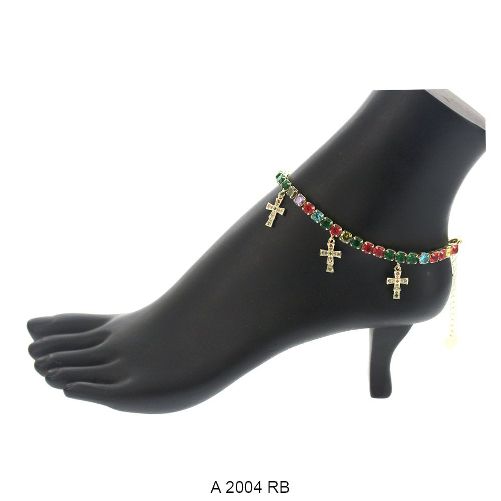 Cross Charm Anklets A 2004 RB