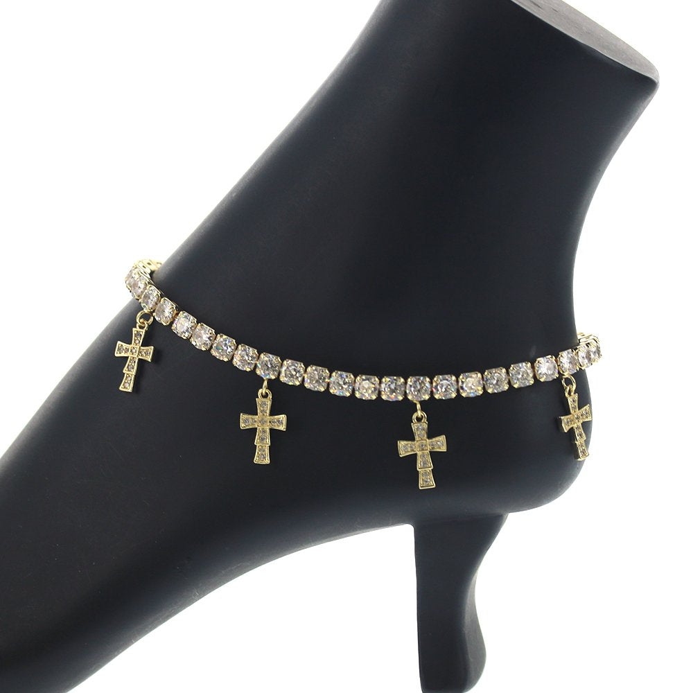 Cross Charm Anklets A 2004 W