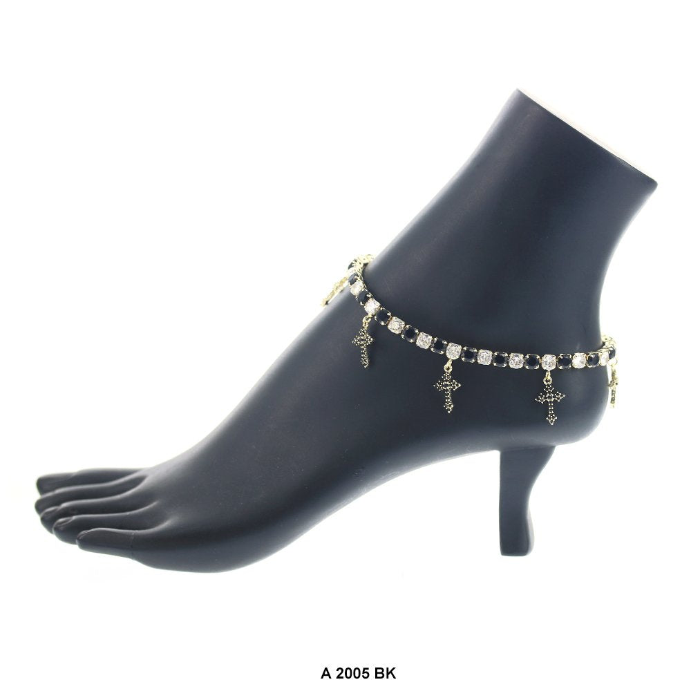 Cross Charm Anklets A 2005 BK