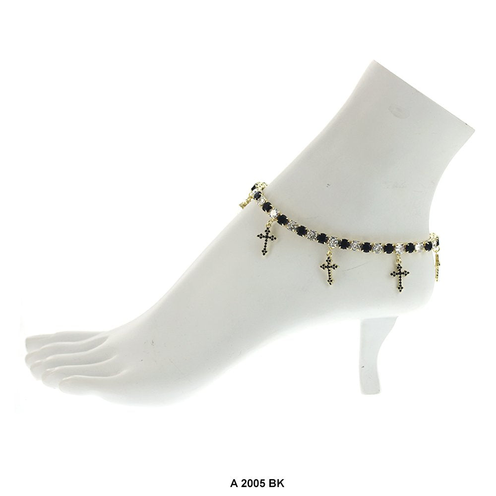 Cross Charm Anklets A 2005 BK