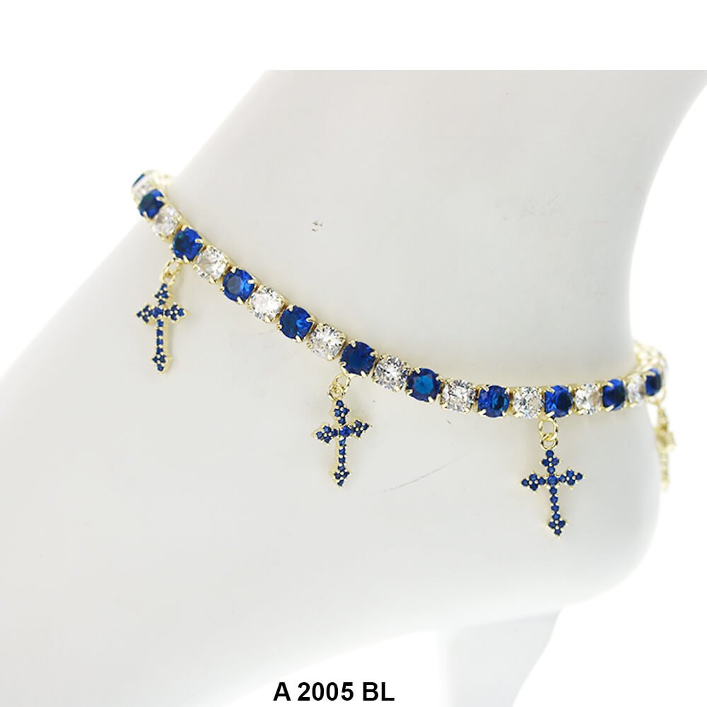 Cross Charm Anklets A 2005 BL