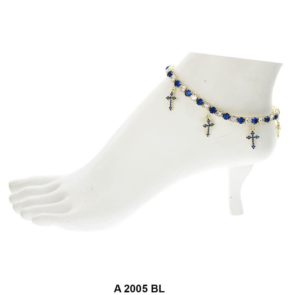 Cross Charm Anklets A 2005 BL