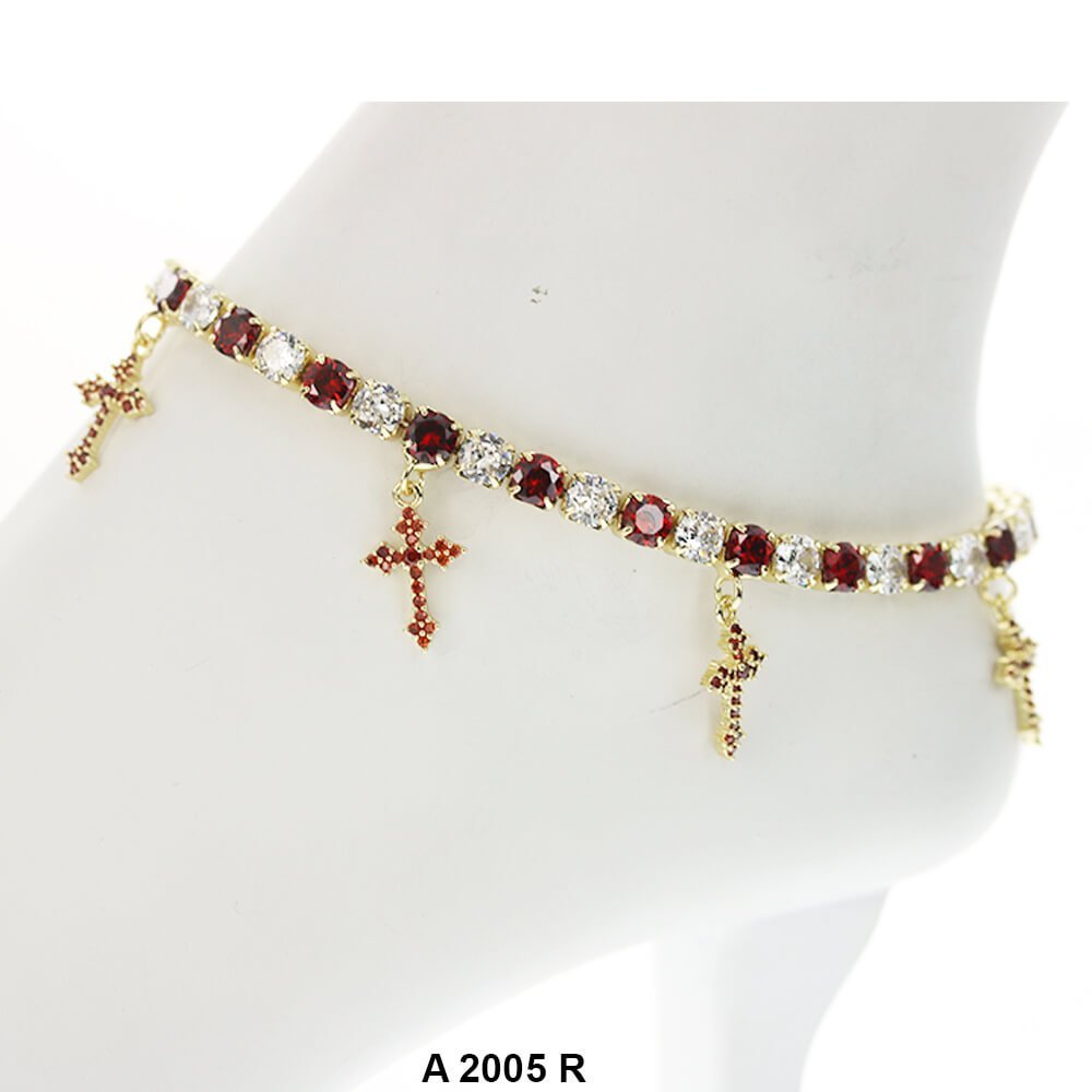 Cross Charm Anklets A 2005 PR