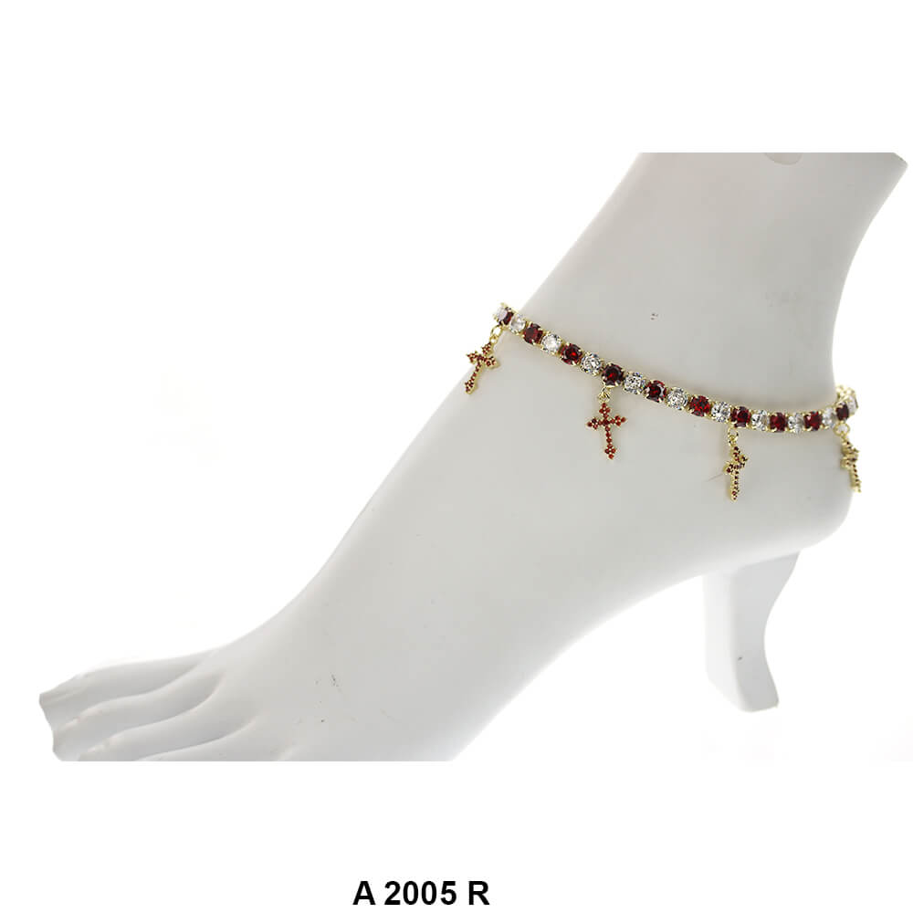 Cross Charm Anklets A 2005 R