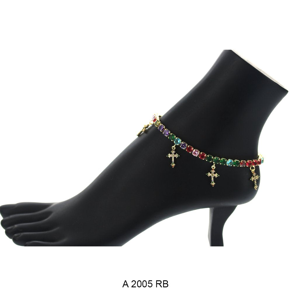 Cross Charm Anklets A 2005 RB