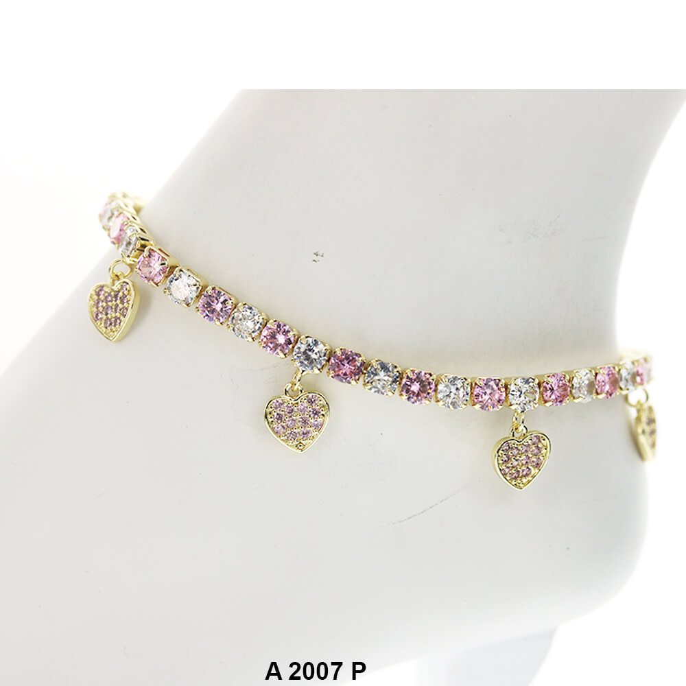 Heart Charm Anklets A 2007 P