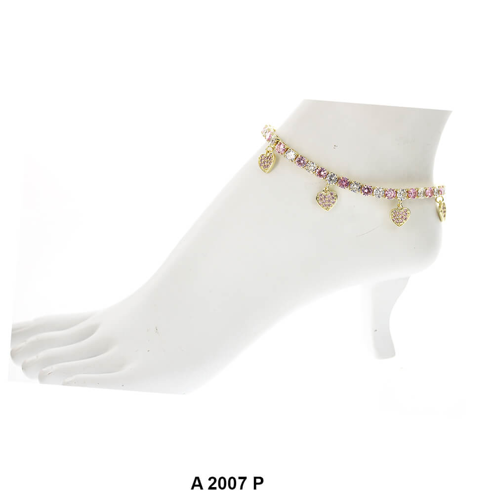 Heart Charm Anklets A 2007 P