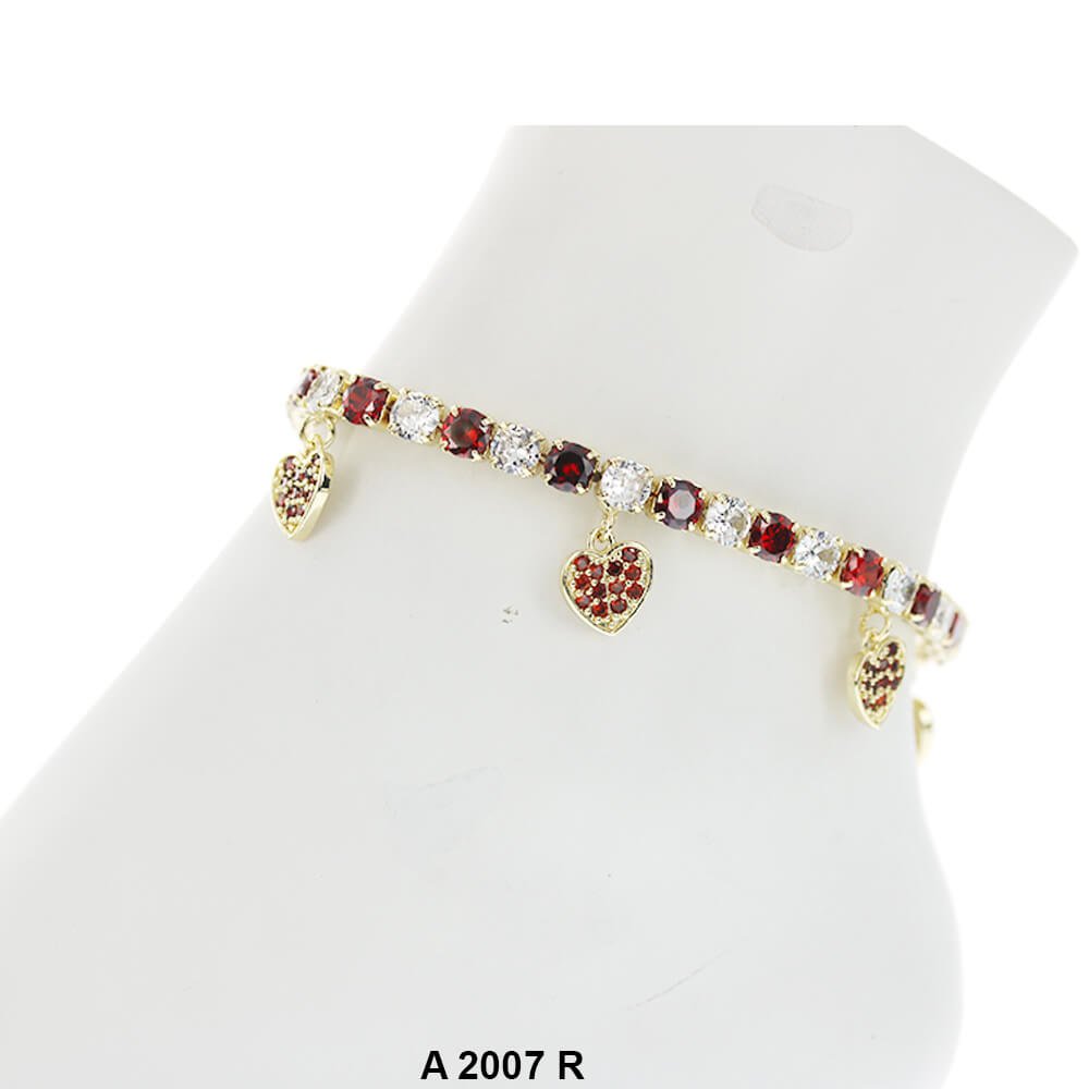 Heart Charm Anklets A 2007 R