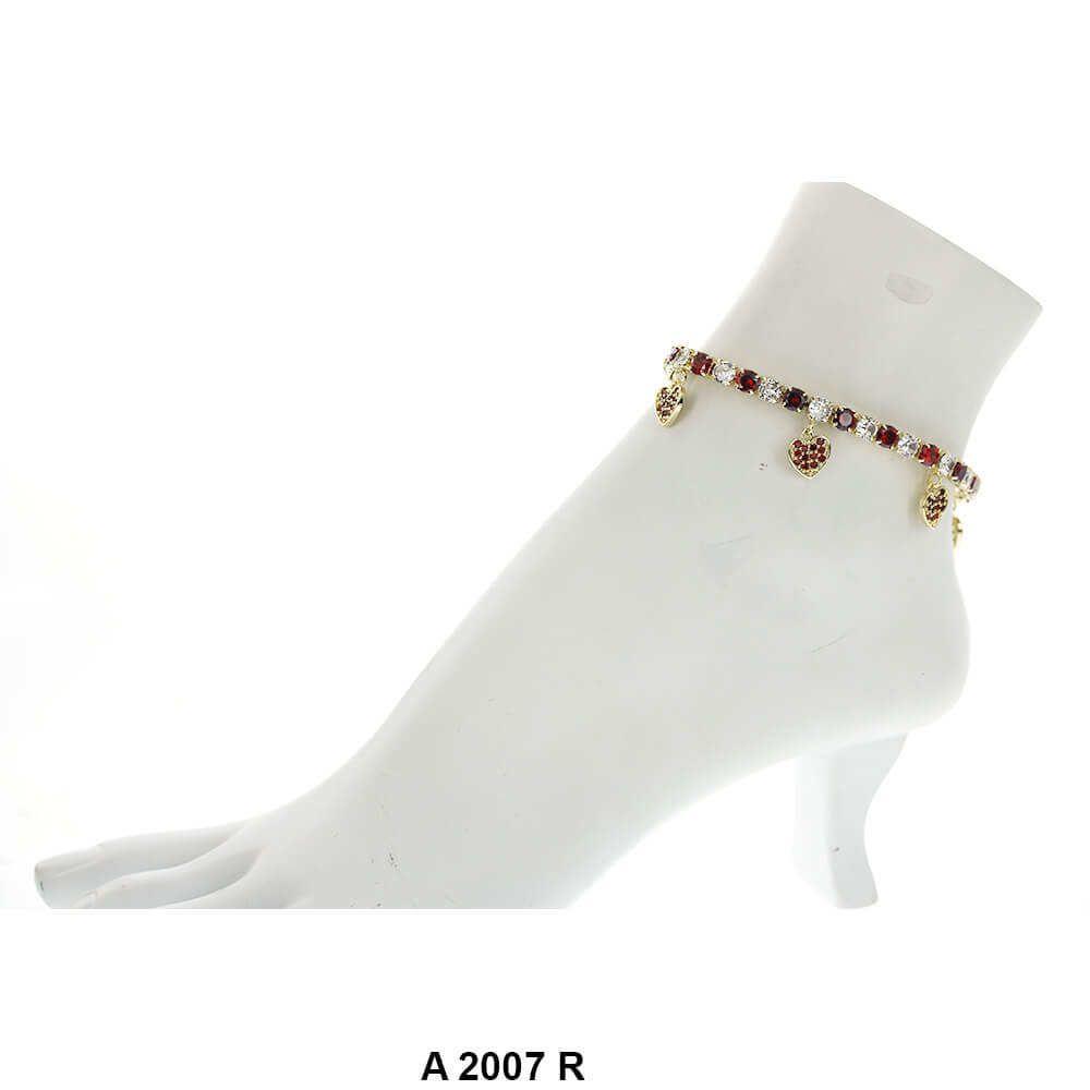 Heart Charm Anklets A 2007 R