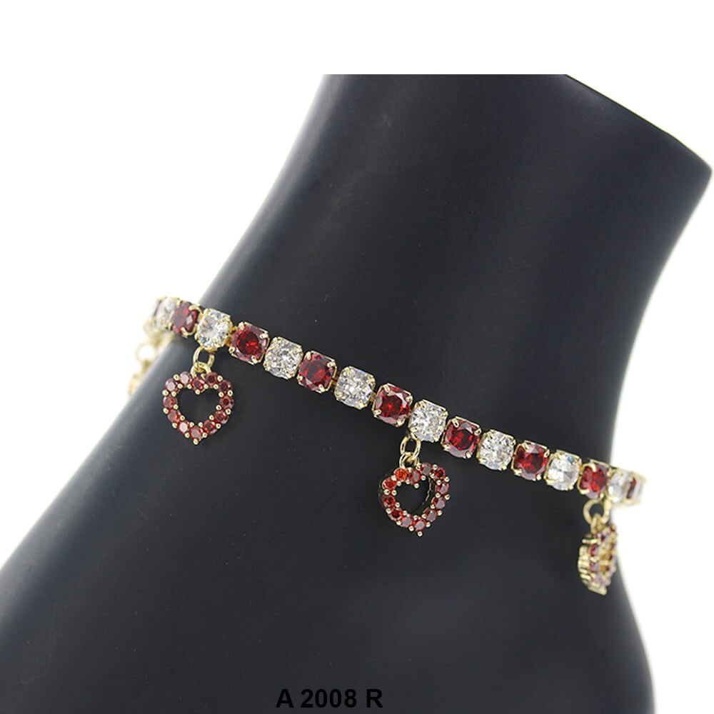 Heart Charm Anklets A 2008 R