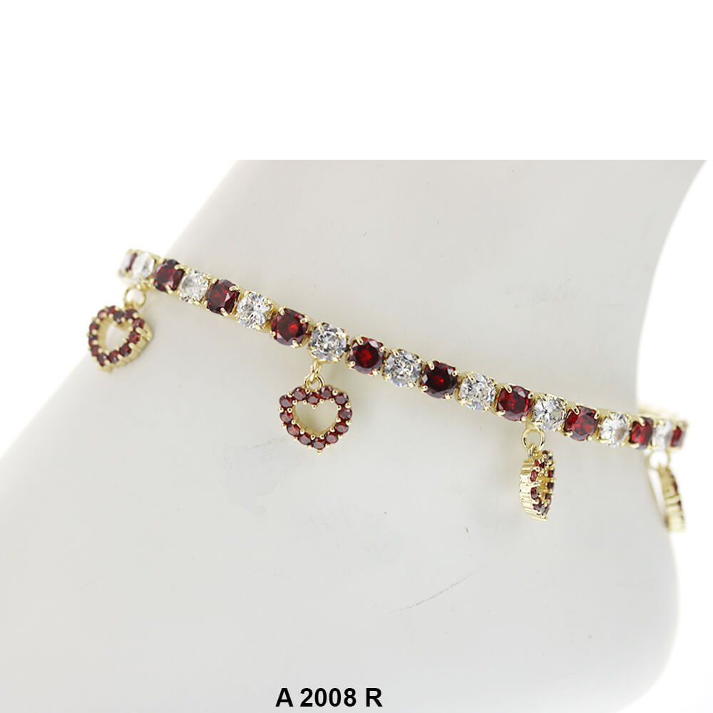 Heart Charm Anklets A 2008 R