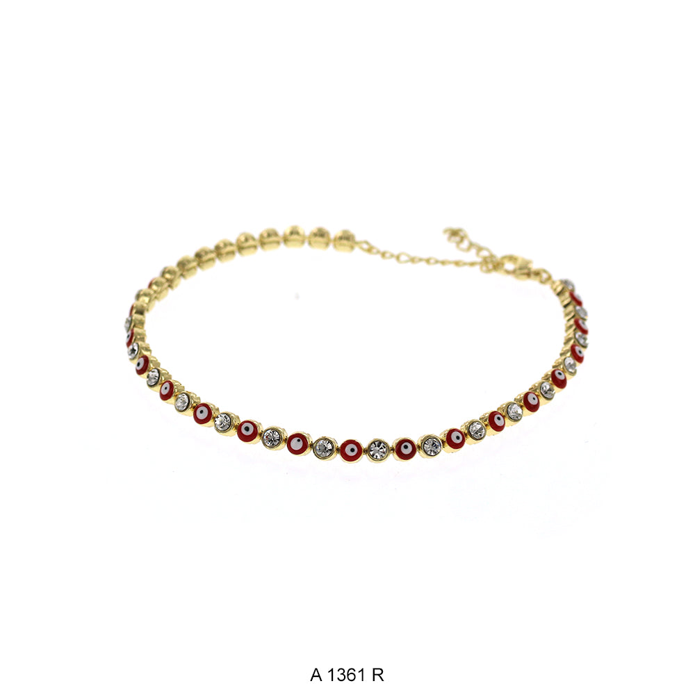 Evil Eye Anklets A 1361 R