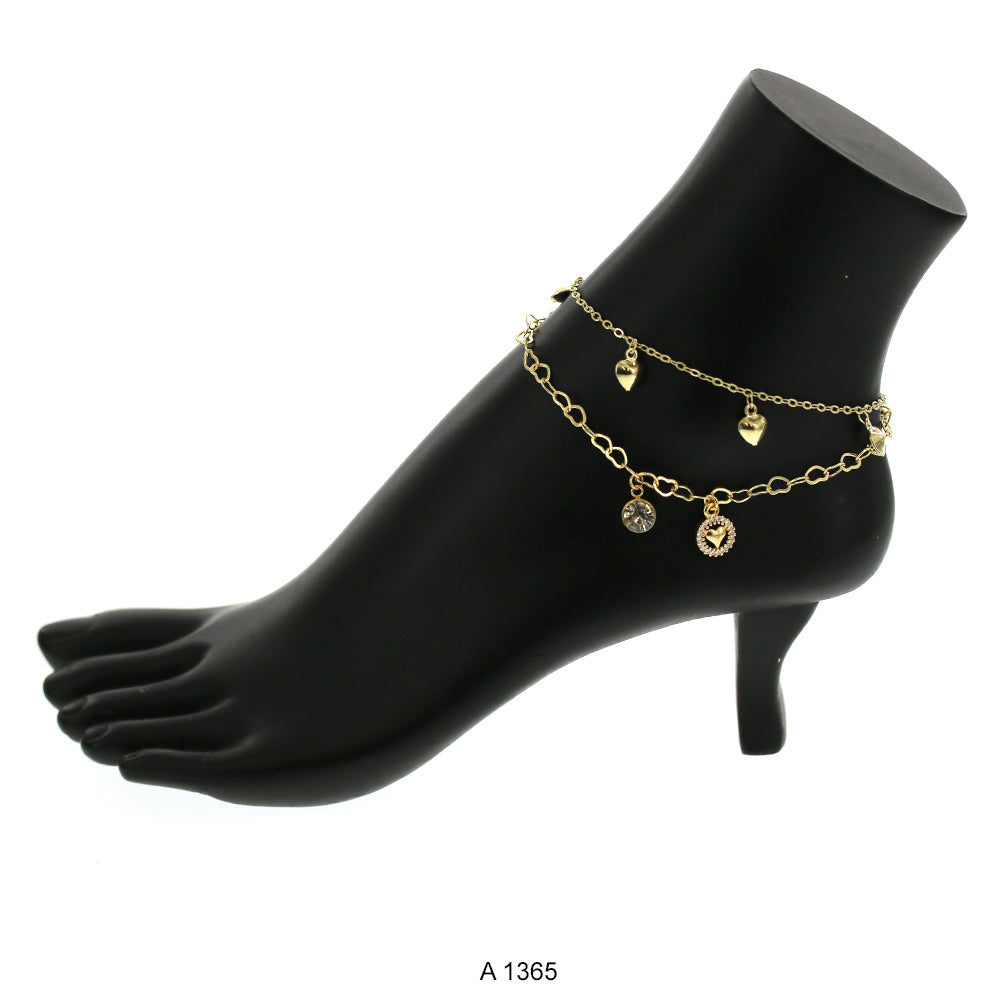 Gold Plated Anklet A 1365