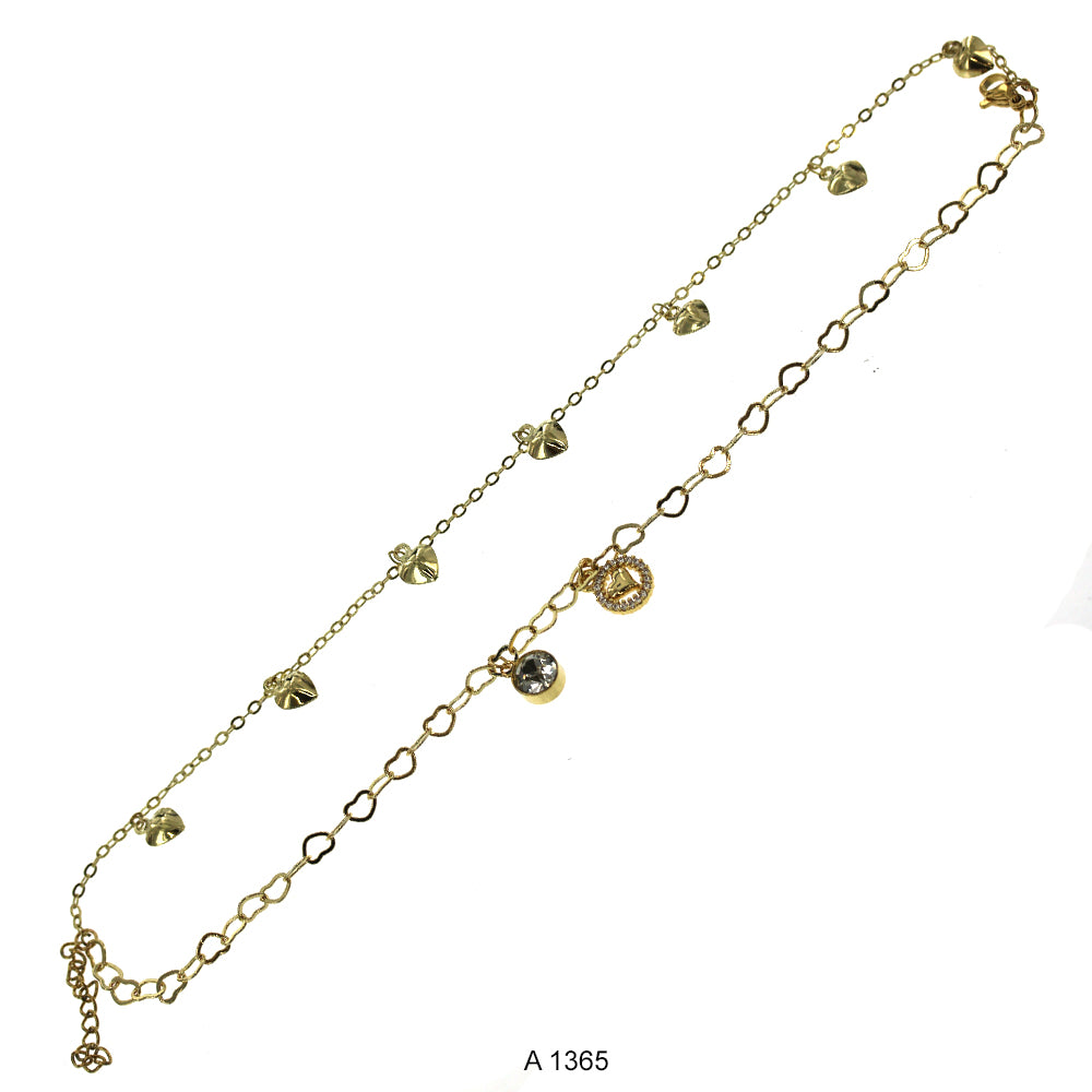 Gold Plated Anklet A 1365