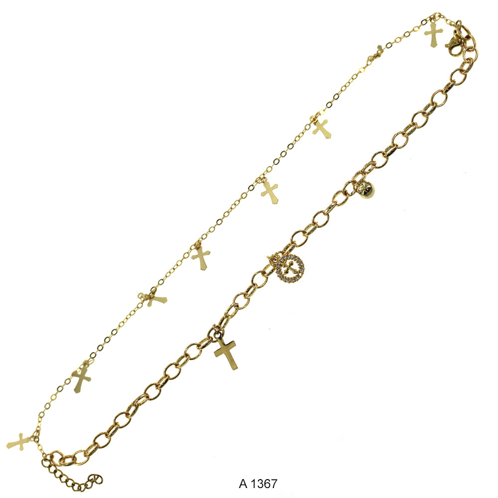 Gold Plated Anklet A 1367