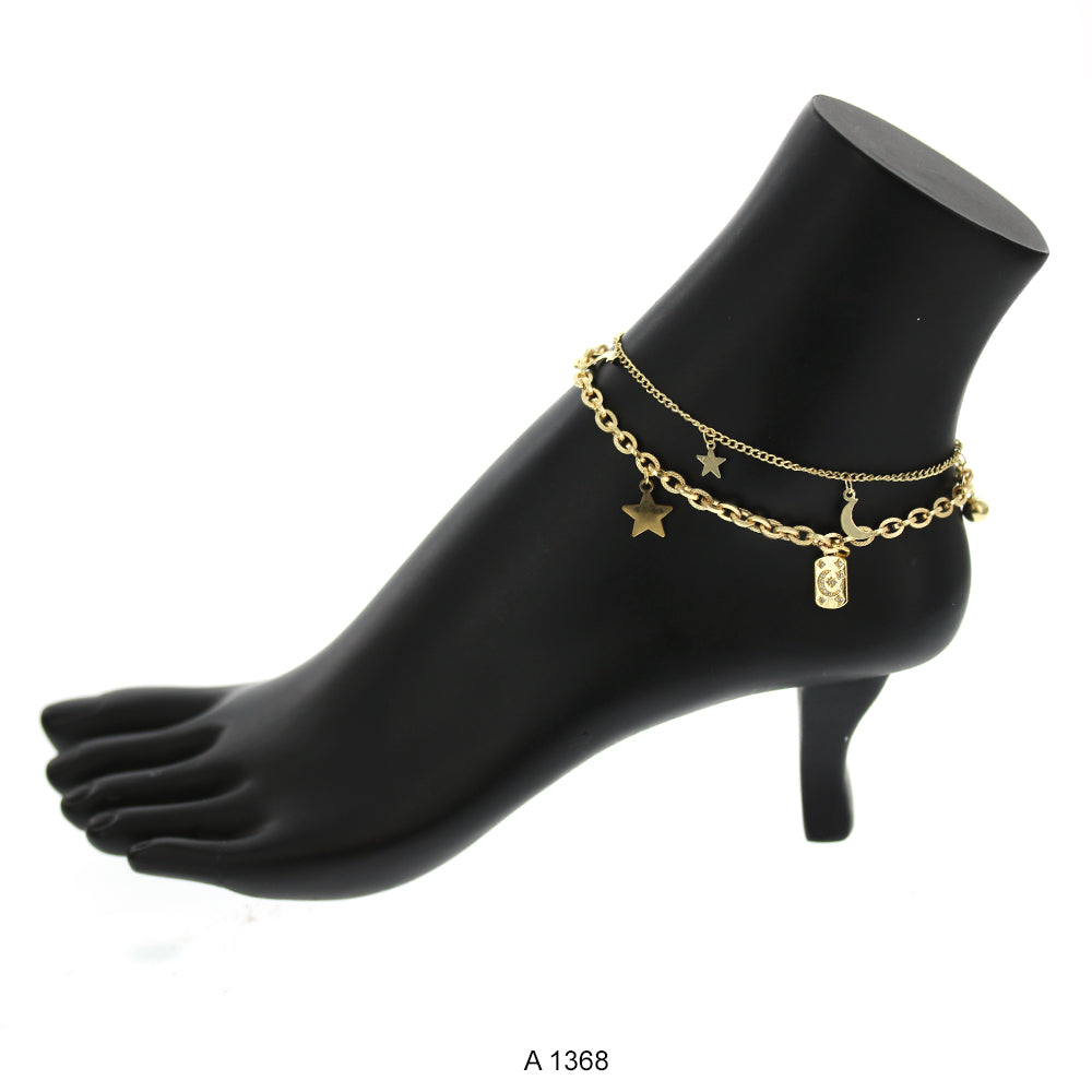 Gold Plated Anklet A 1368