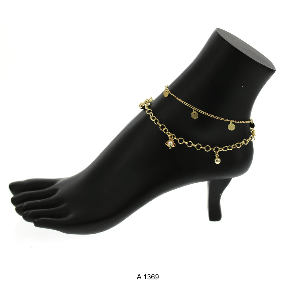 Gold Plated Anklet A 1369