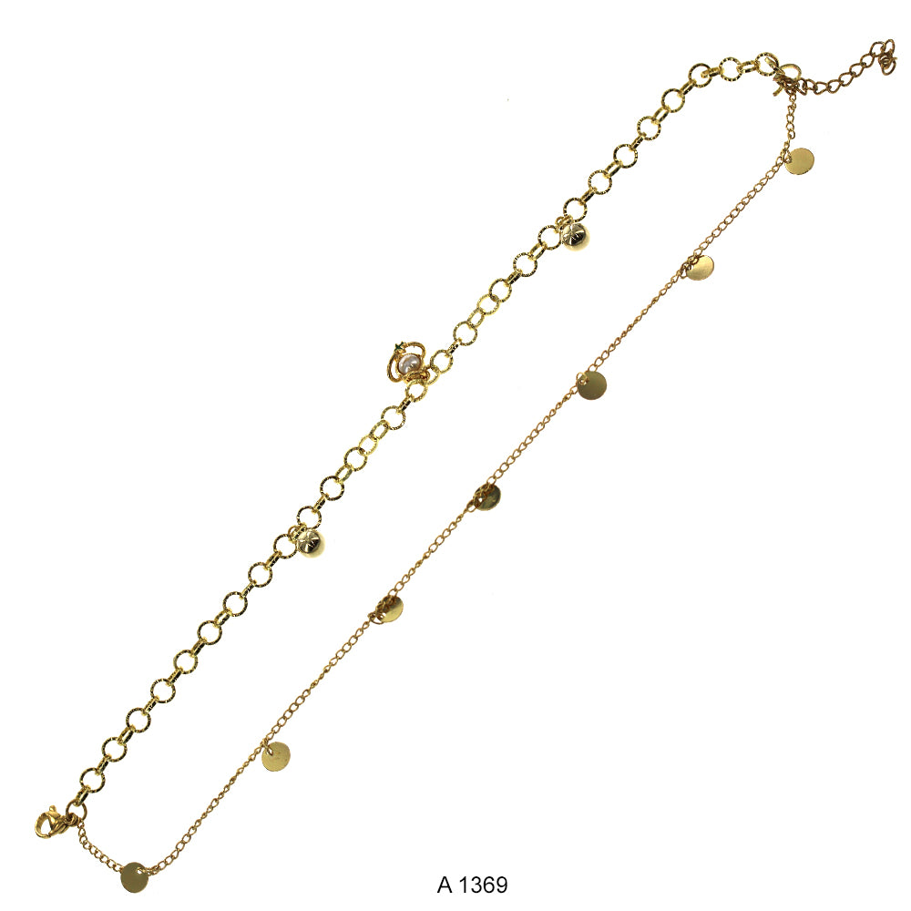 Gold Plated Anklet A 1369