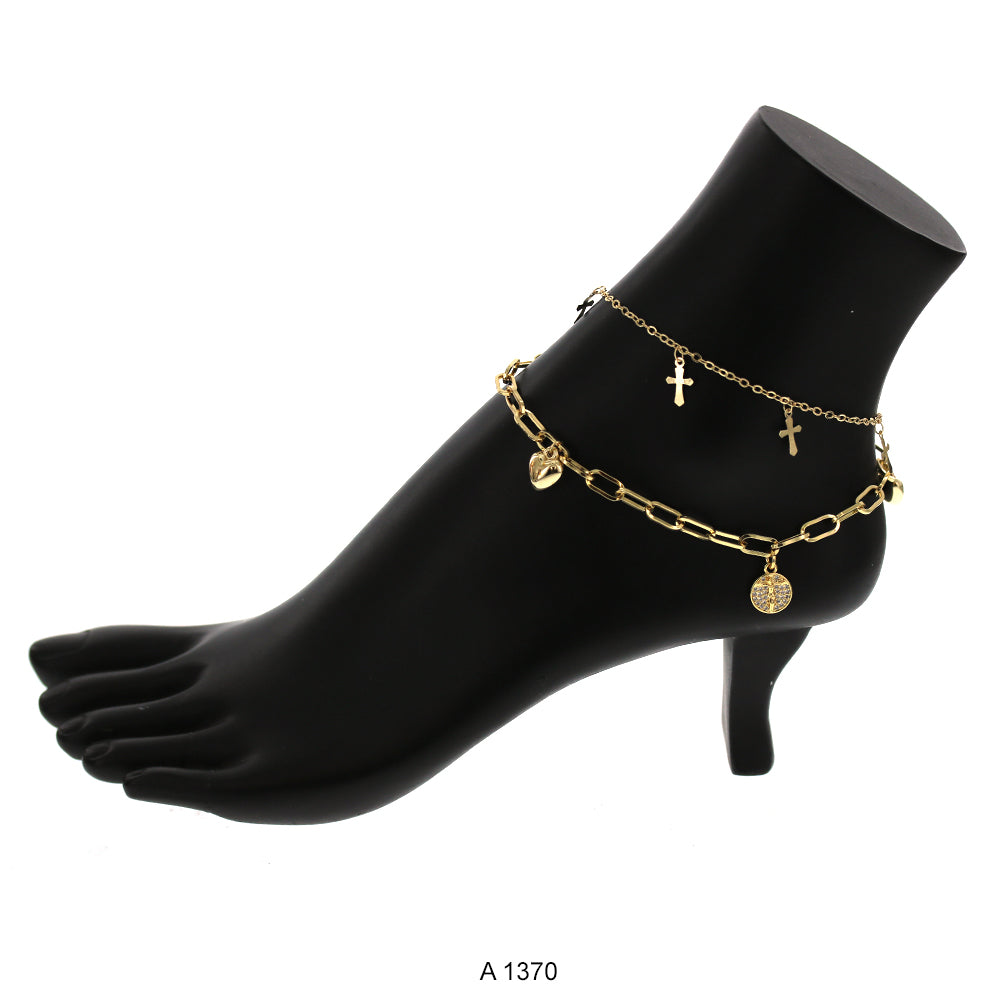 Gold Plated Anklet A 1370