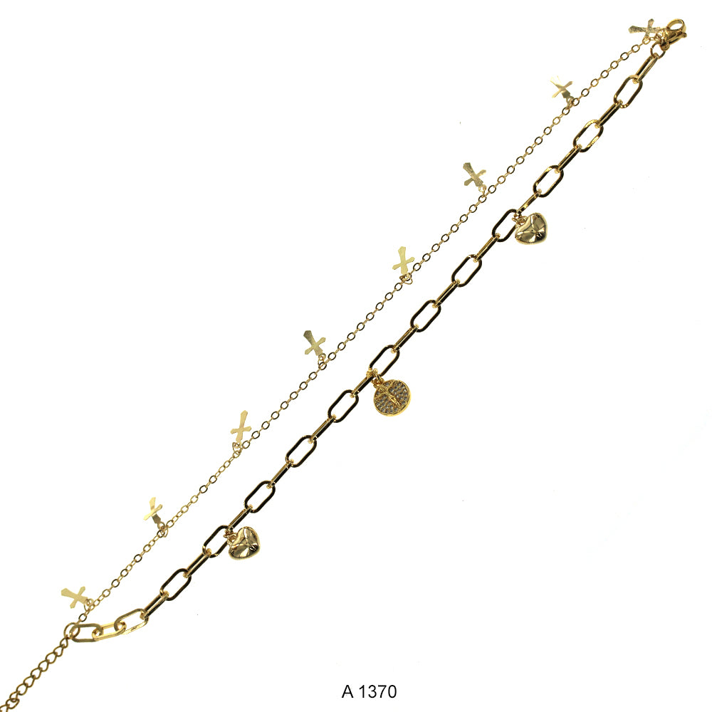 Gold Plated Anklet A 1370