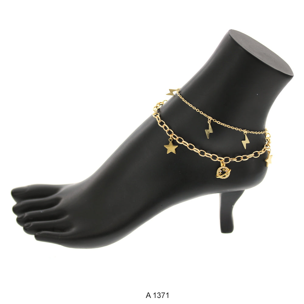 Gold Plated Anklet A 1371