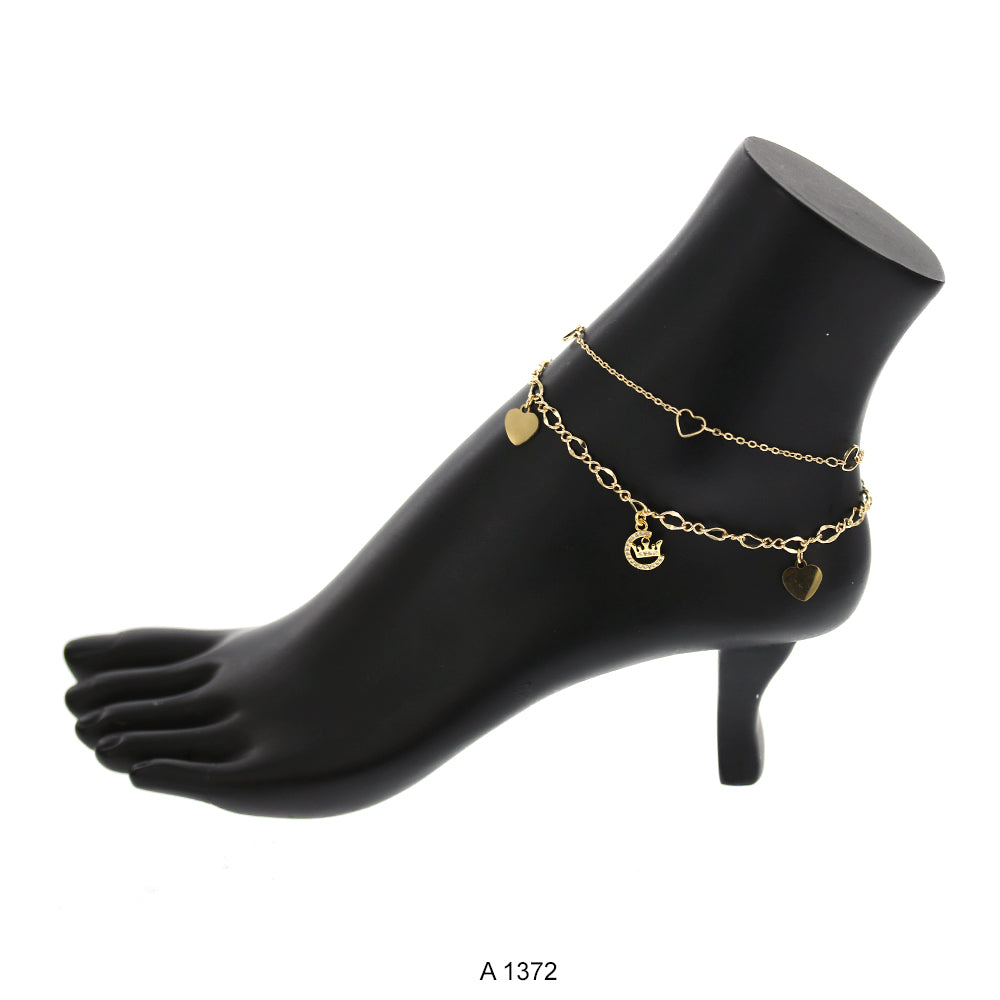 Gold Plated Anklet A 1372