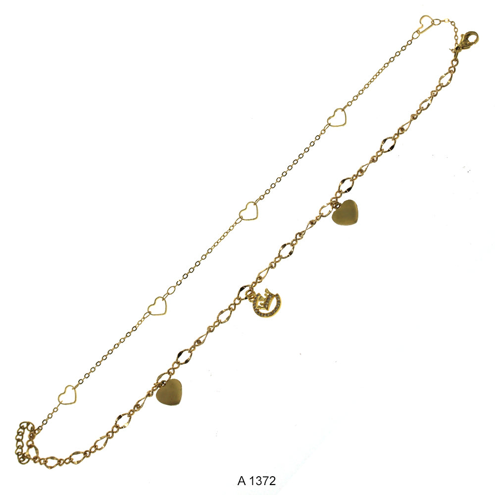 Gold Plated Anklet A 1372